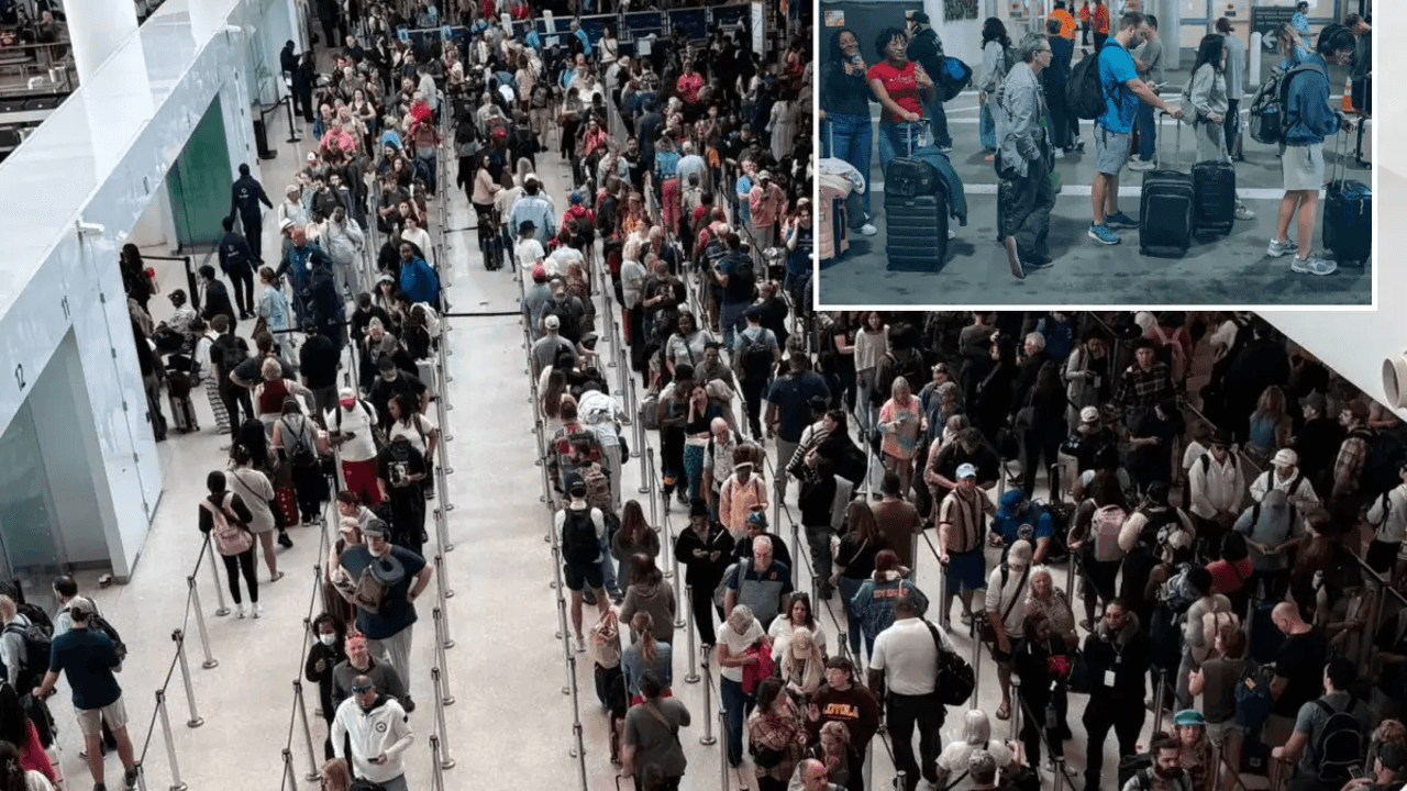 DHS slams Democrats for holding travelers ‘hostage for political points’ as airport chaos sparks hours-long security lines