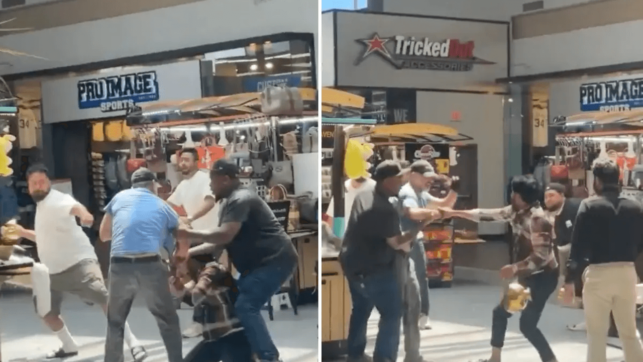 Witnesses wallop Utah mall stabbing suspect, hold him until police arrive, wild video shows