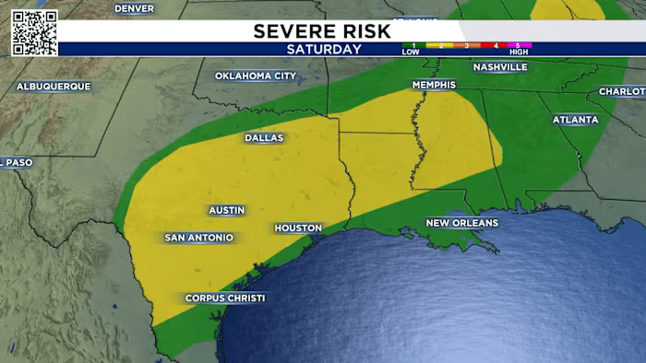 Tracking your severe weather threat: As many folks gear up for the rodeo this weekend.
