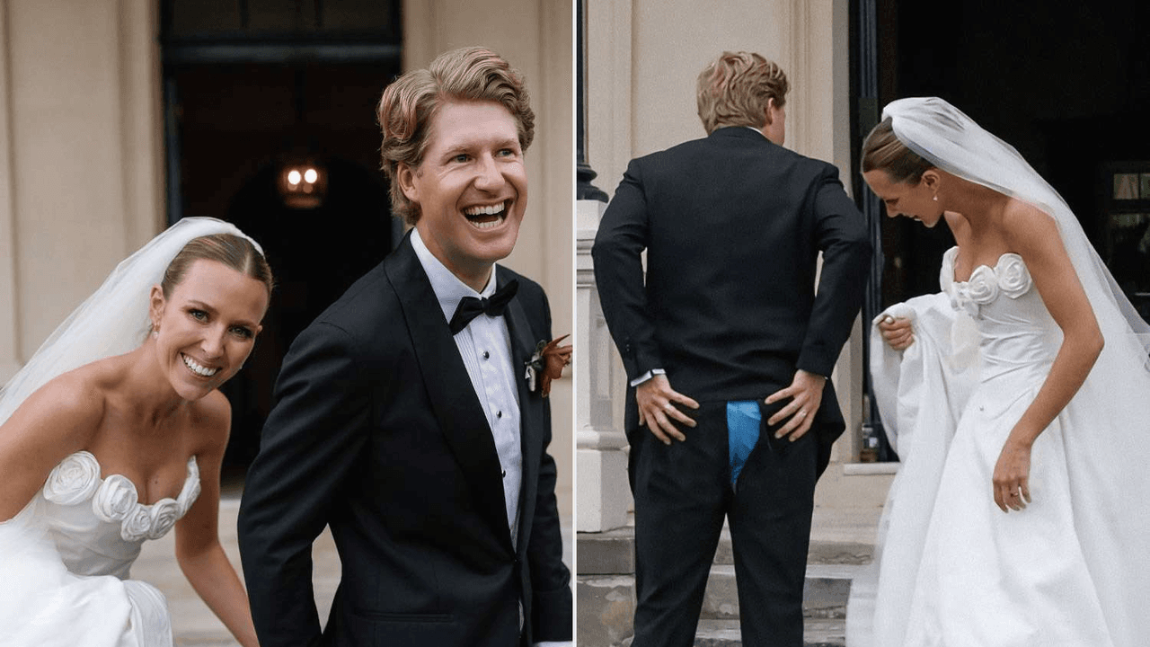 Groom Splits His Pants in Viral Wedding Photo Mishap (Exclusive)