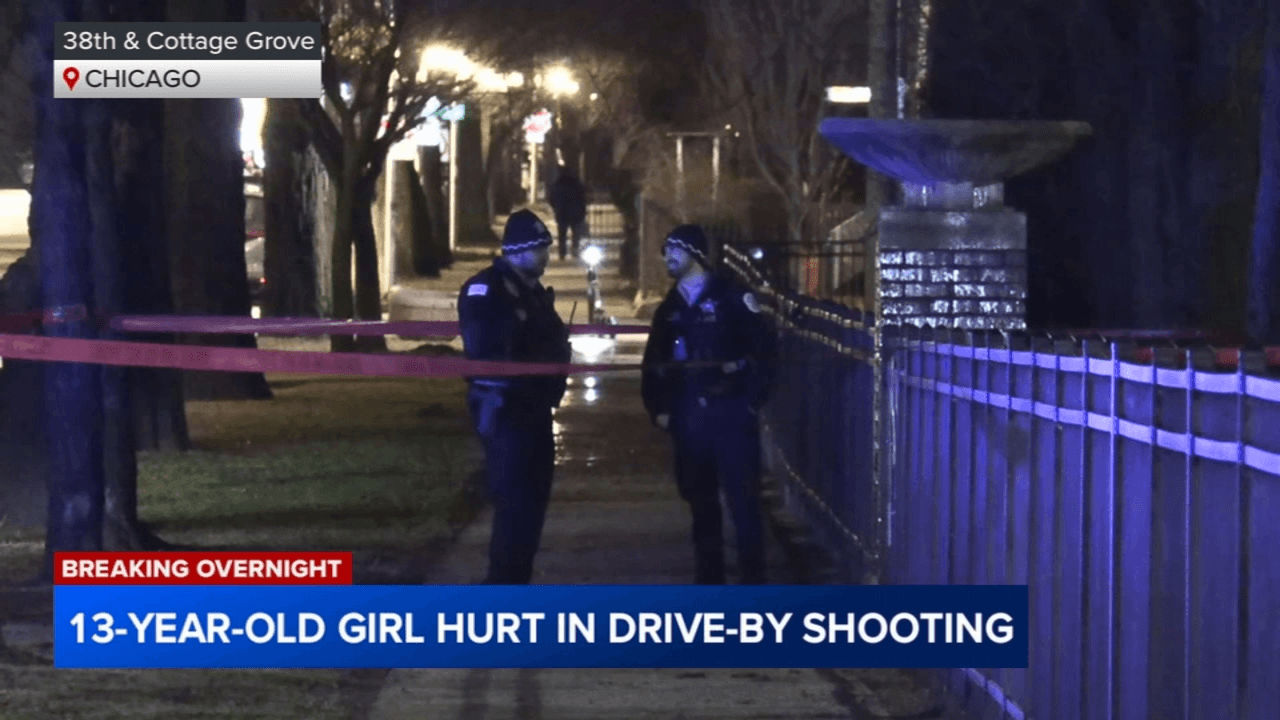13-year-old girl shot in drive-by shooting on South Side, Chicago police say