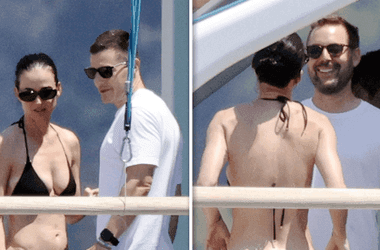 Katy Perry Stuns in Black Bikini, Hanging Out With Pals on Yacht After Breakup - TMZ