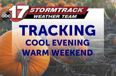 Tracking a cool evening for football, warm temps this weekend