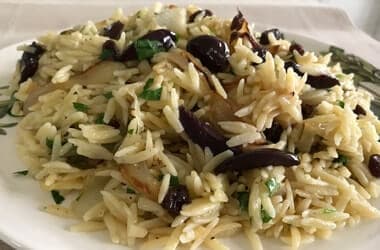 Pilaf made with orzo an irresistible side dish
